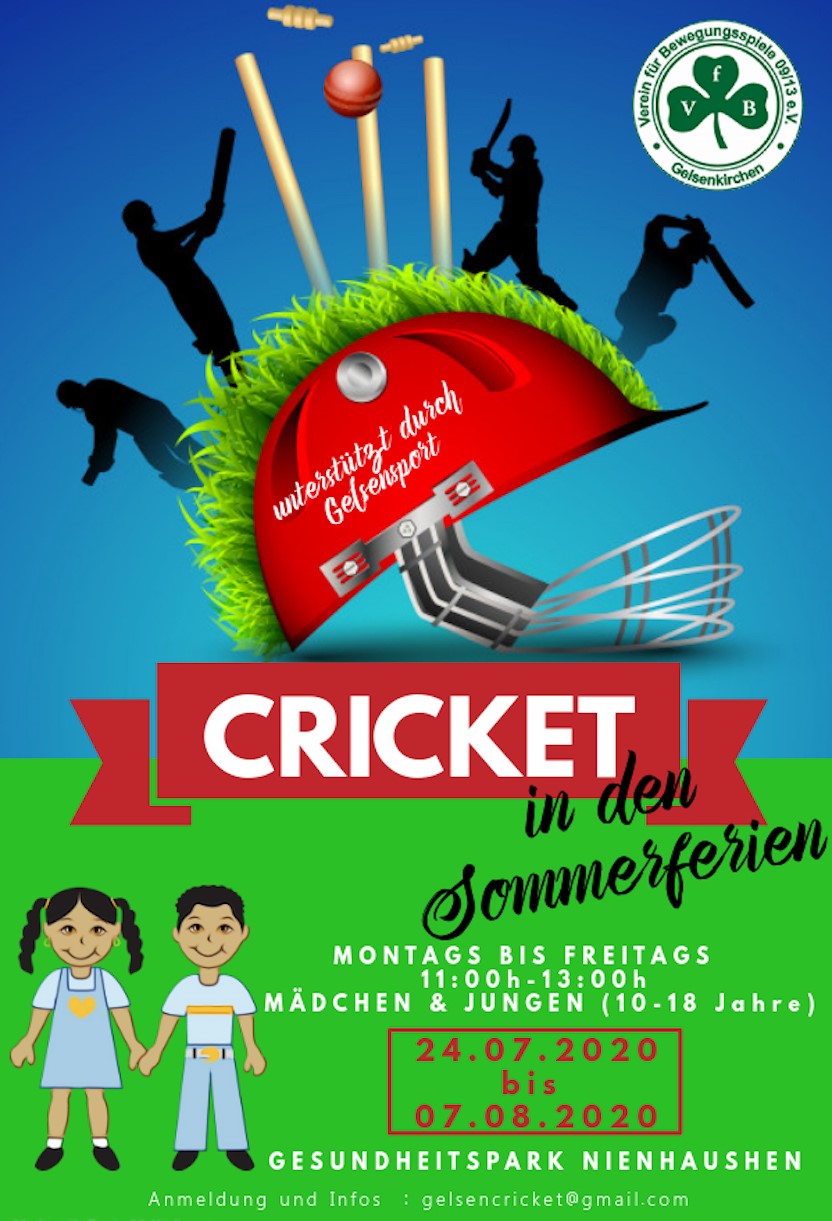 Cricket in den Sommerferien